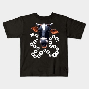 Cow Costume Funny Moo Halloween Kids T-Shirt